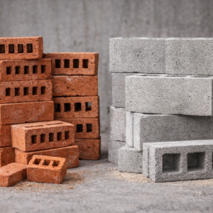 Red Bricks & Concrete Blocks
